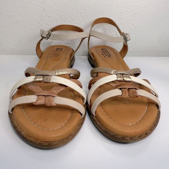 Pikolinos Algar Leather Sandals, Strappy Flats Size 39 (US 8.5) - Picture 3 of 8